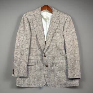 Harris Tweed Neiman Marcus Wool Herringbone Sport Coat 40R 1034